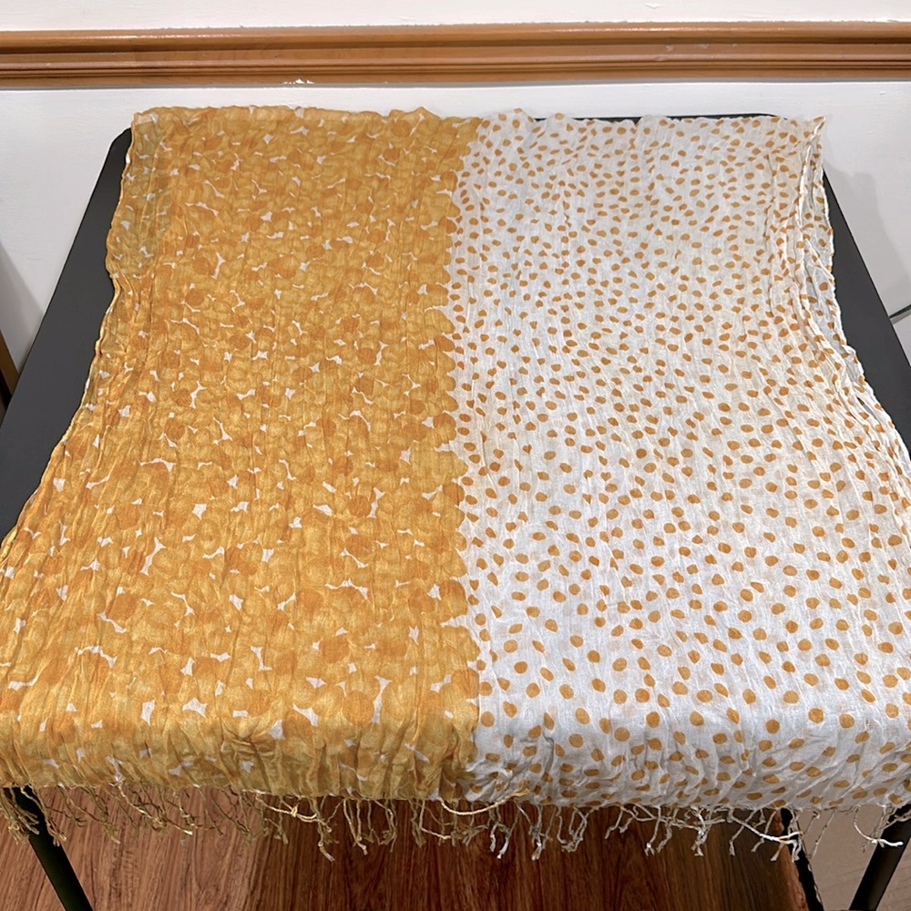 💛 BUNDLE 3 SCARVES FOR $15 💛 Scarf/wrap with fringe. 30” X 80”.